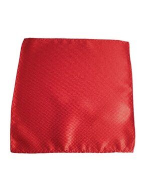 Red Pocket Square Silk Formal Fashion Holiday Accessory Suit Wedding Prom Gift